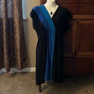 Black and blue striped dress!!